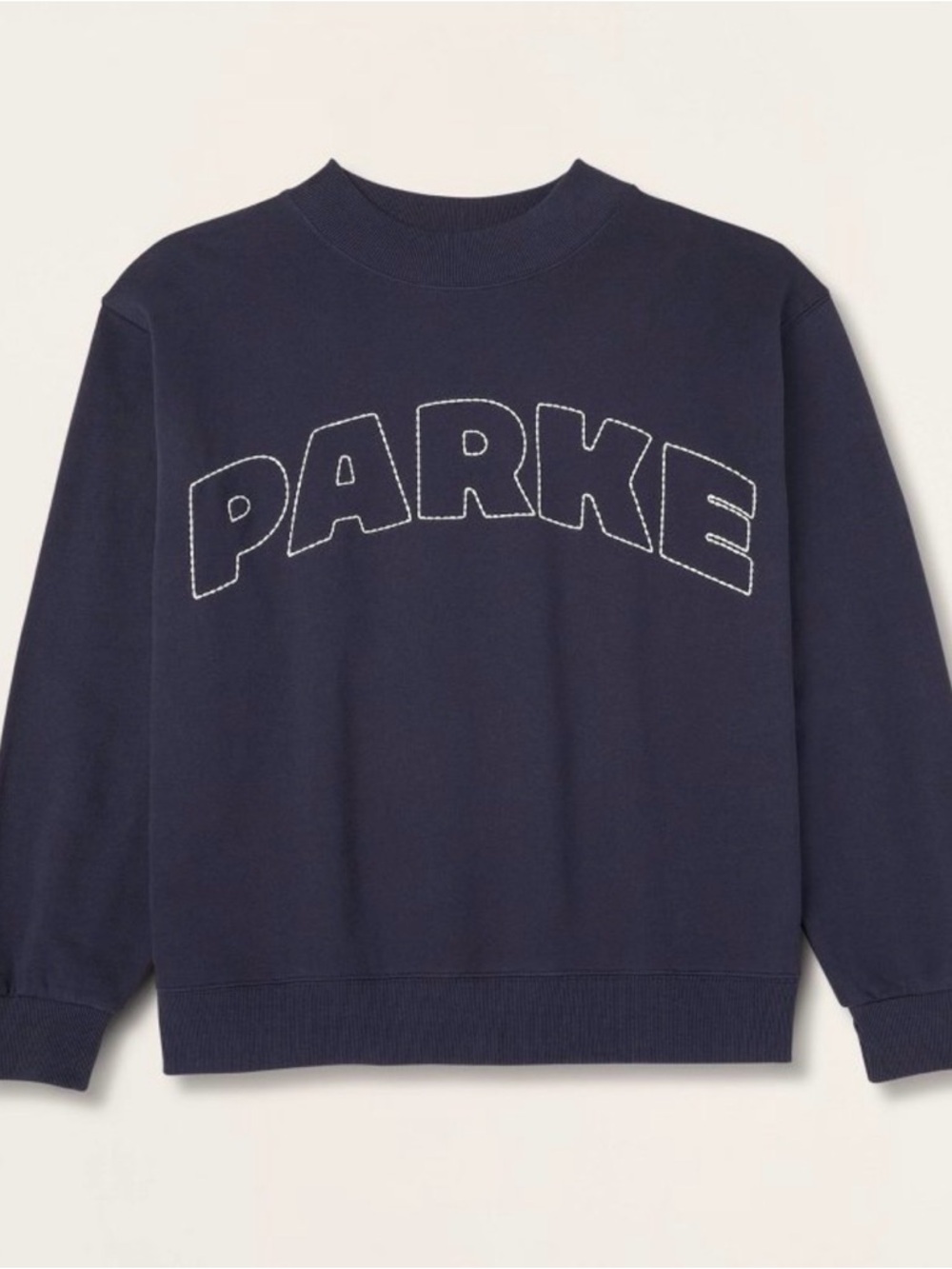 PARKE x Target collab Navy Sweatshirt with Contrast Stitching